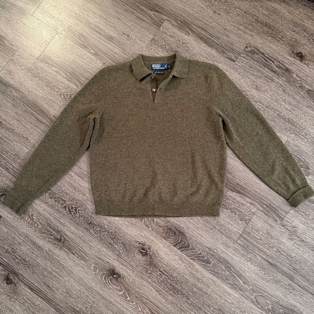 Polo by Ralph Lauren Vintage Lambswool Polo Sweater